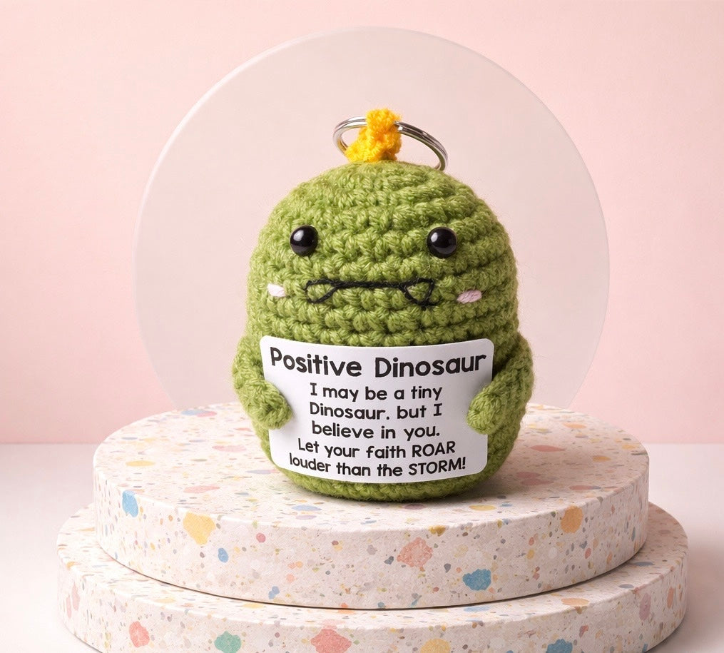Handmade Positive Animal Crochet Keychain Collection