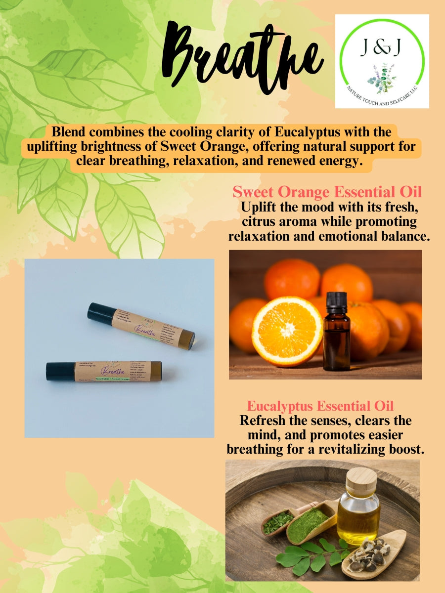 Breathe Essential Oils Roll-On (Eucalyptus & Sweet Orange)