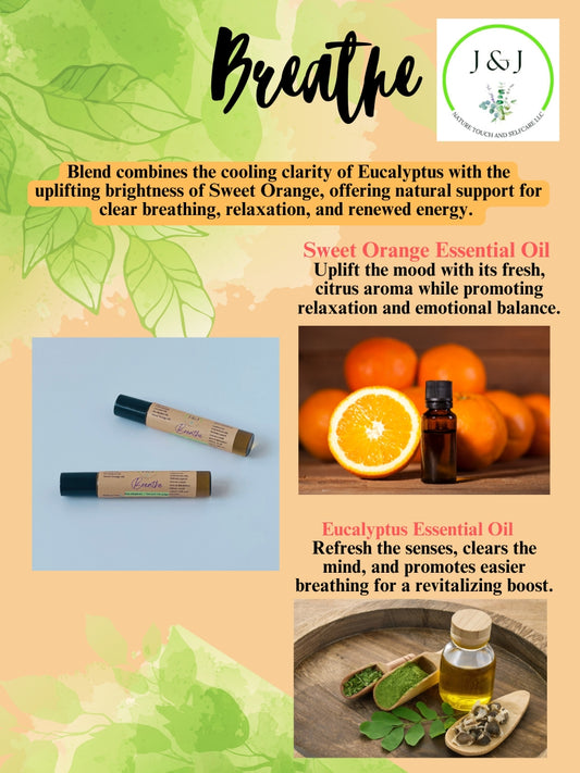 Breathe Essential Oils Roll-On (Eucalyptus & Sweet Orange)