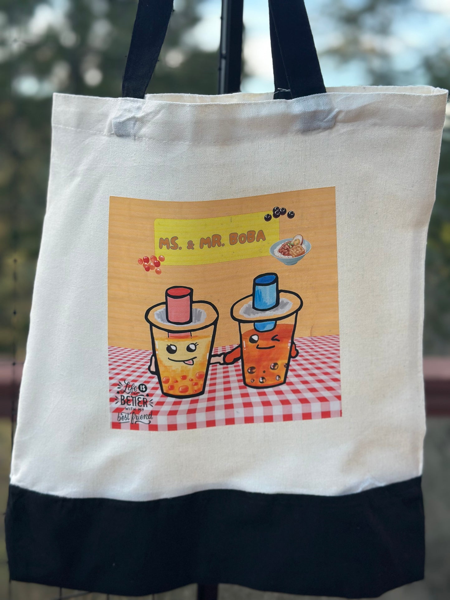 Handmade Foodie Canvas Tote Bag Collection