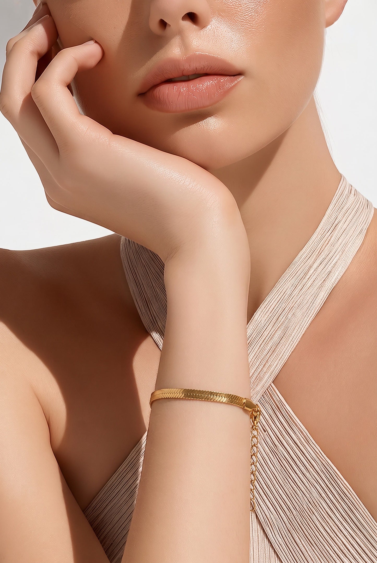Stainless Steel Snake Chain Bracelet – Gold & Silver
