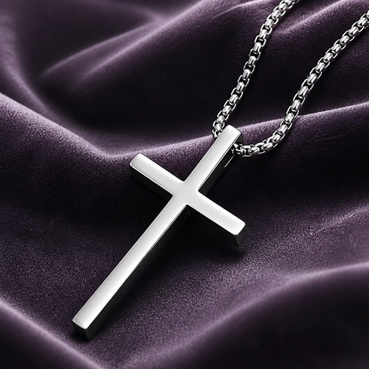 Unisex Stainless Steel Cross Necklace