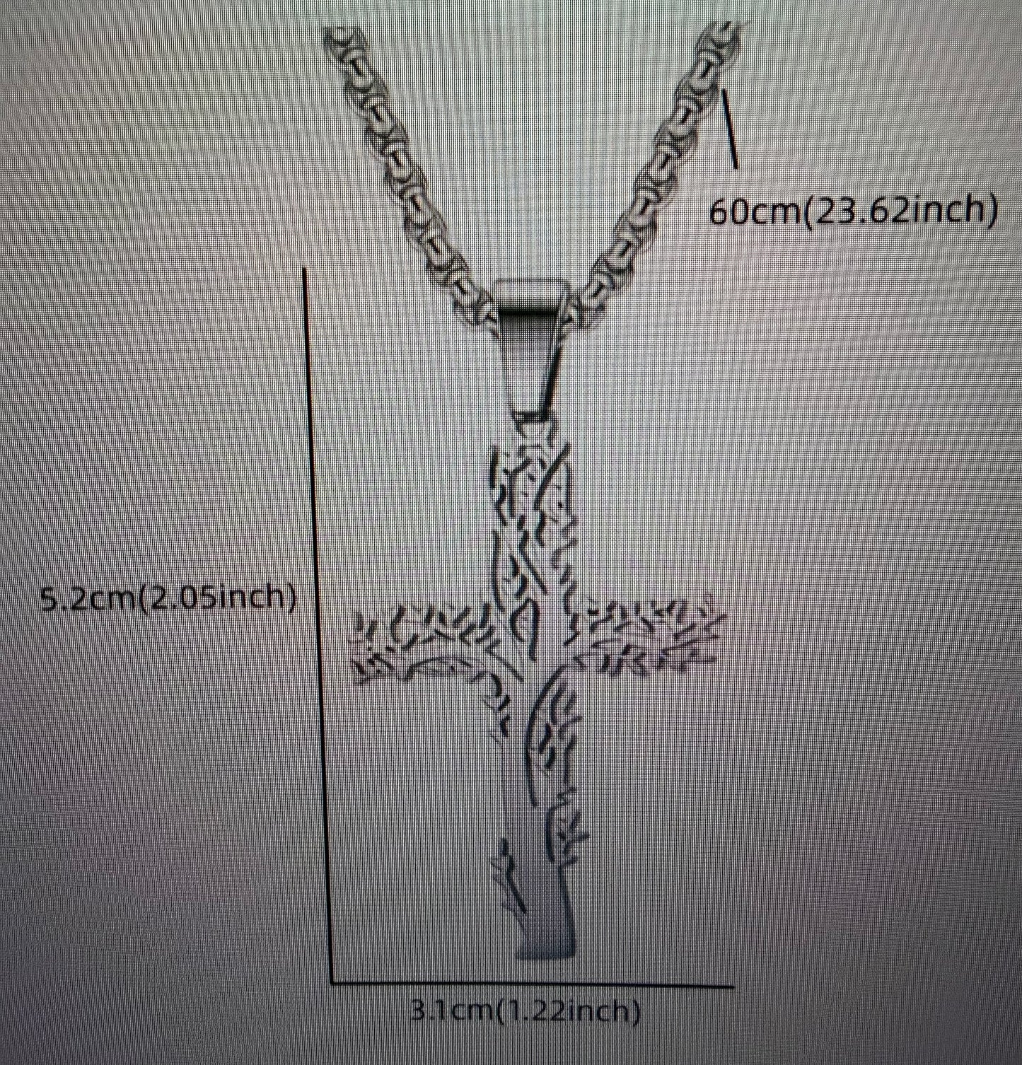 Stainless Steel Tree of Life Cross Necklace