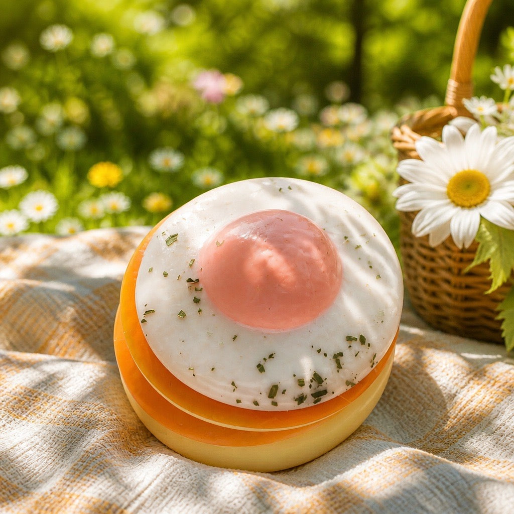 Egg Waffle Squishy Toy