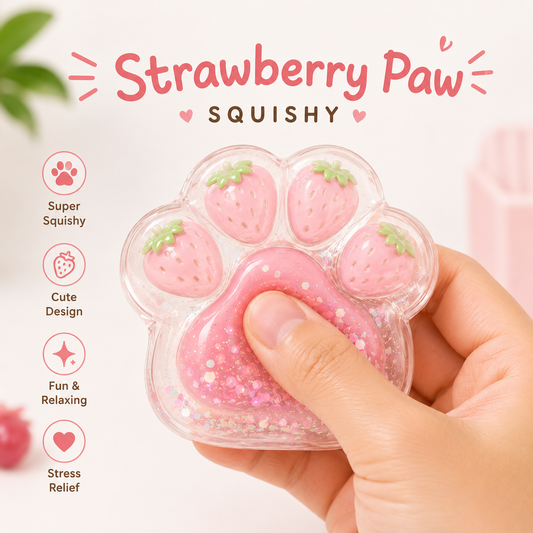 Strawberry Paw Squishy
