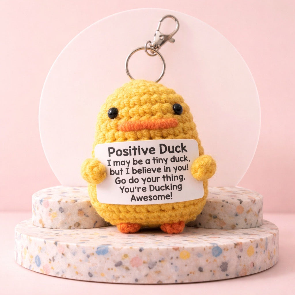 Handmade Positive Animal Crochet Keychain Collection