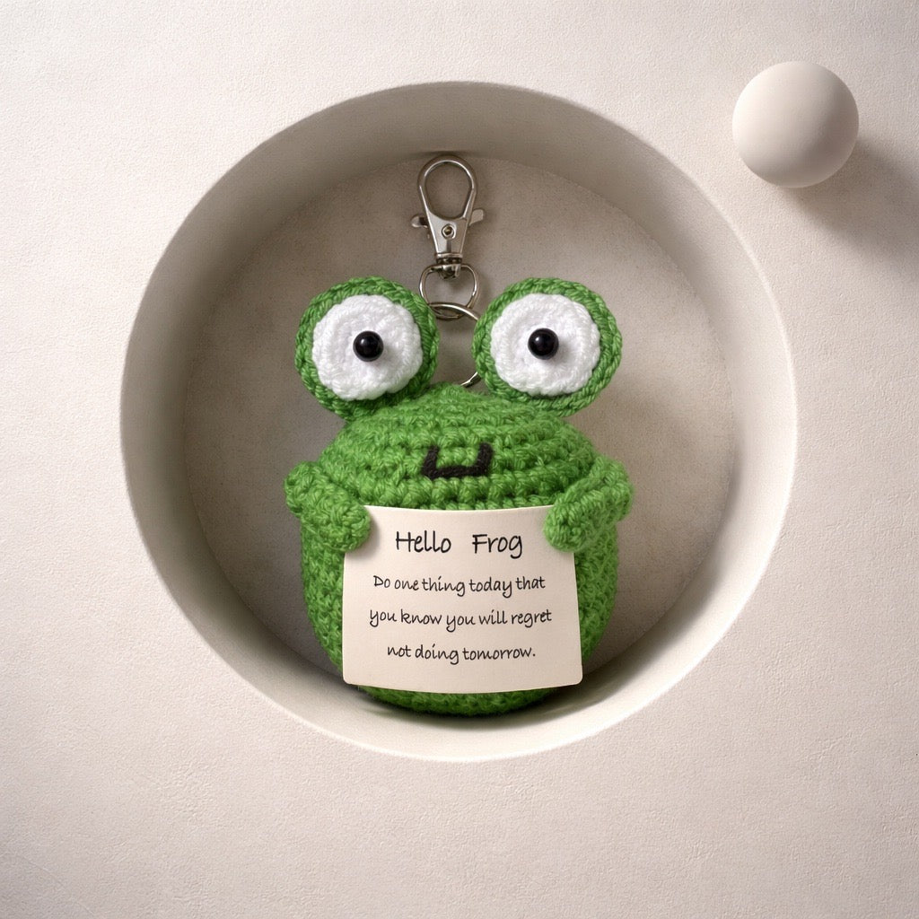 Handmade Positive Animal Crochet Keychain Collection
