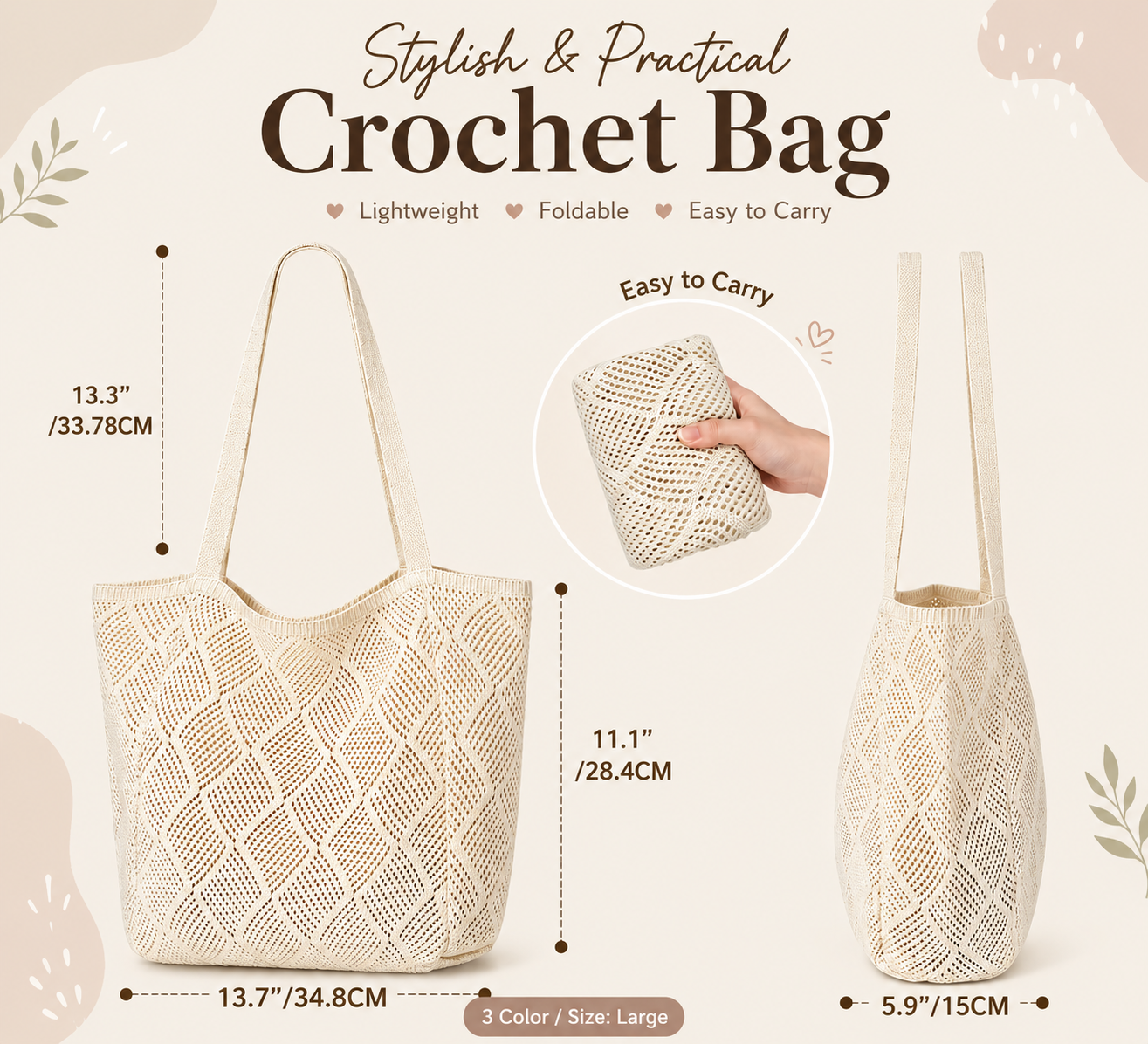 Large Crochet Bag