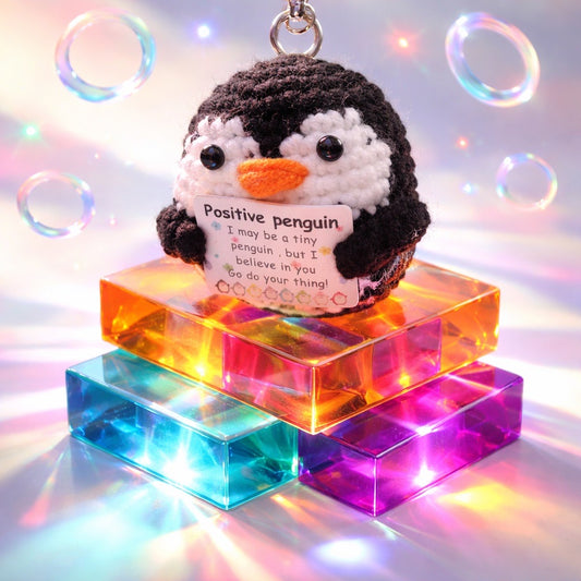 Handmade Positive Animal Crochet Keychain Collection