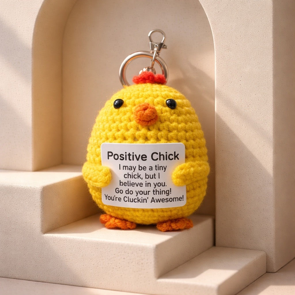 Handmade Positive Animal Crochet Keychain Collection